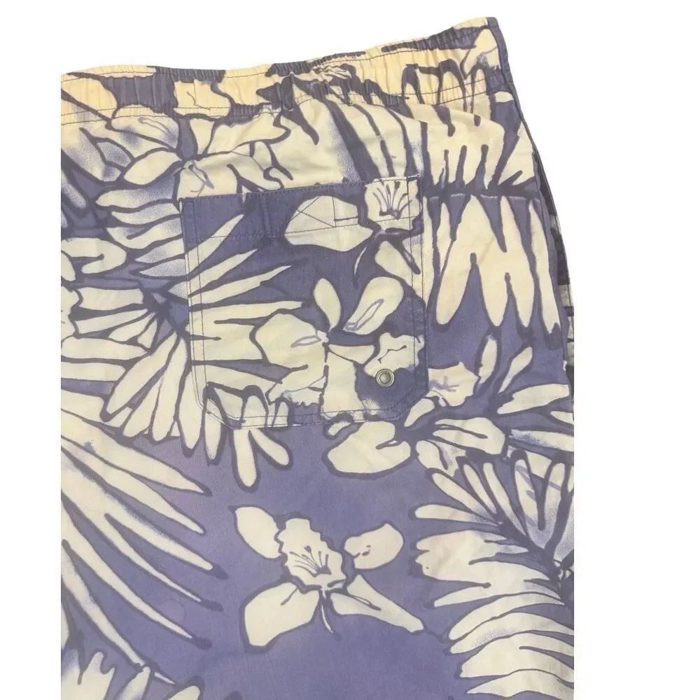 Polo Sport Men’s Swim Trunks Large Drawstring Liner Tropical Print Beach